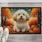 Edge Collections - 18" x 27" - Multicolor - Coton De Tulear Doormat Indoor Outdoor Rug Non Slip Washable - 1 Piece